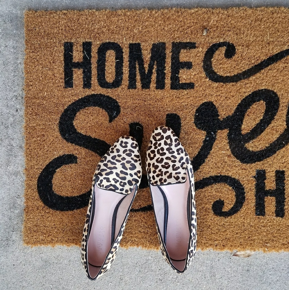 Maumero Jasper Leopard Calf Hair Flats